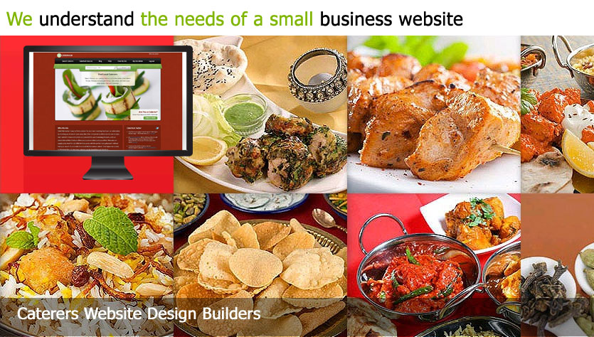 catering web design template site builder