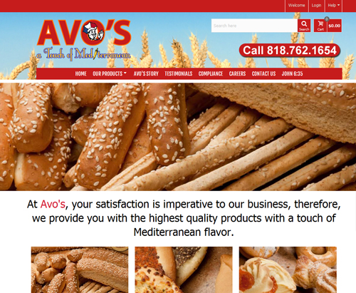 bakery website