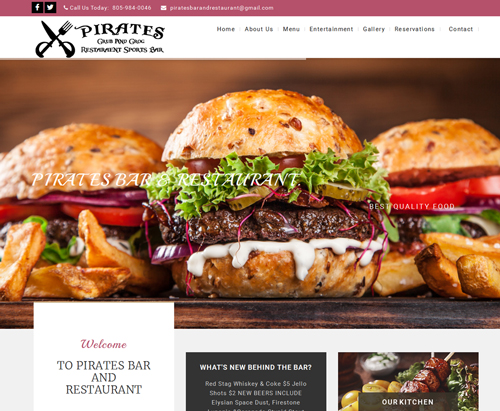 restaurant website